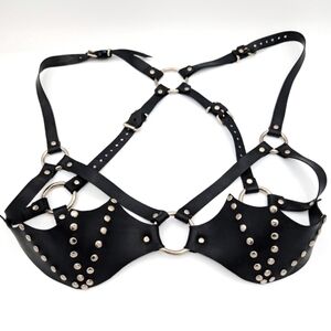 Handmade OOAK Bat Wing Harness| Alt Fashion| Repurposed Rubber| Goth Doll Core